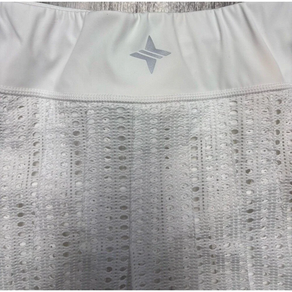 Tuckernuck White Cane Williams Tennis Skirt Eyelet Athletic XL Pickleball Golf